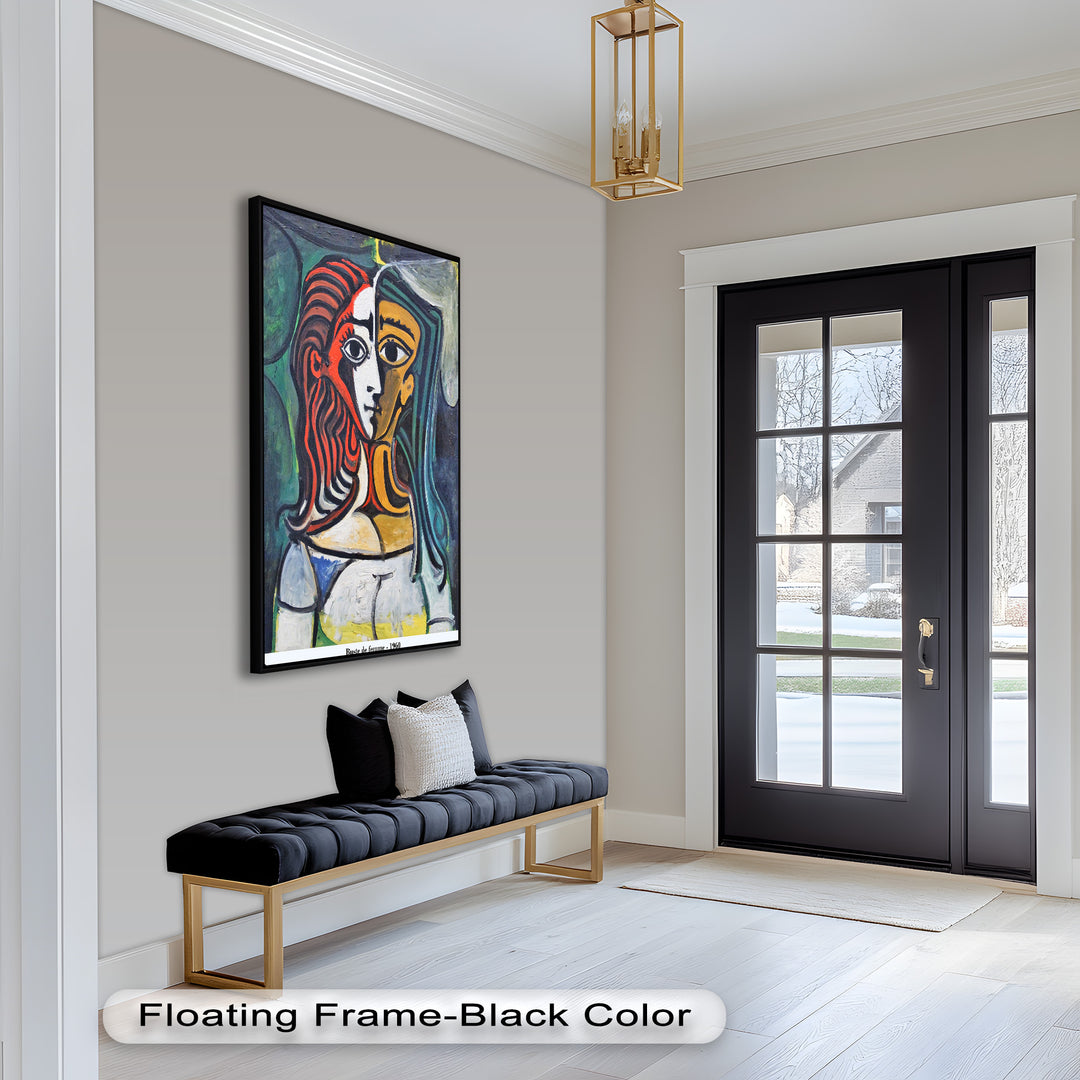 Dual Gaze – Buste de Femme Inspired Picasso Oil Painting