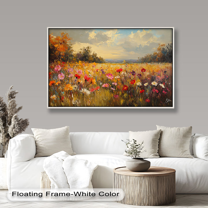 Wildflower Field – Floral Oil Painting