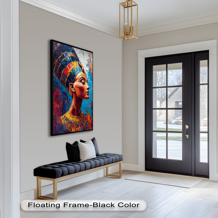 Fauvist Queen – Royal Profile Oil Painting
