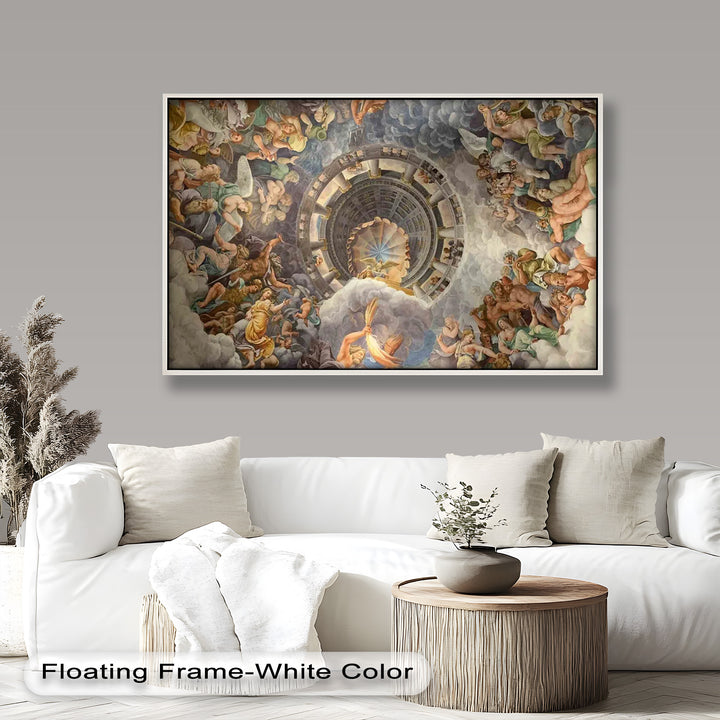 Assumption of the Virgin by Correggio – Renaissance Ceiling Oil Painting