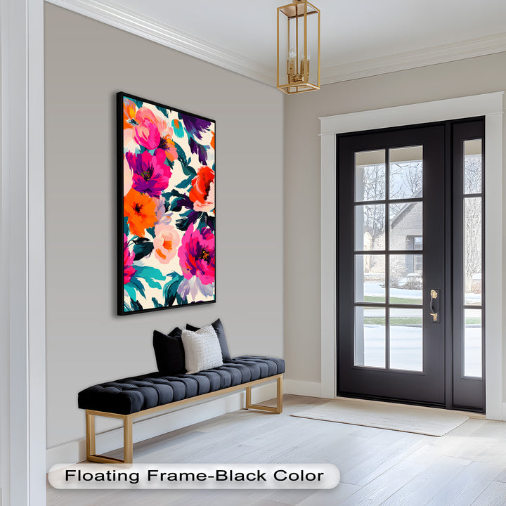 Bold Boho Bloom – Fauvist Floral Explosion Oil Painting