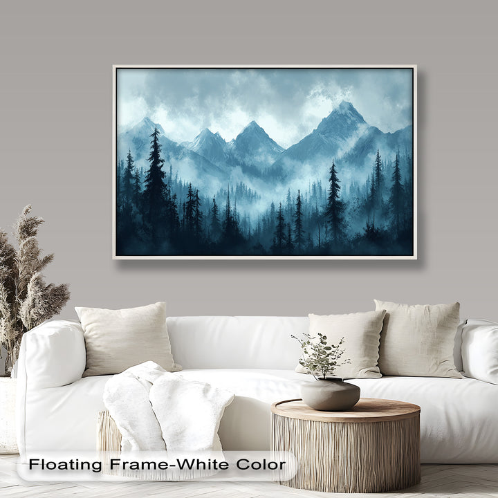 Misty Mountain Pines – Landscape Oil Paintings