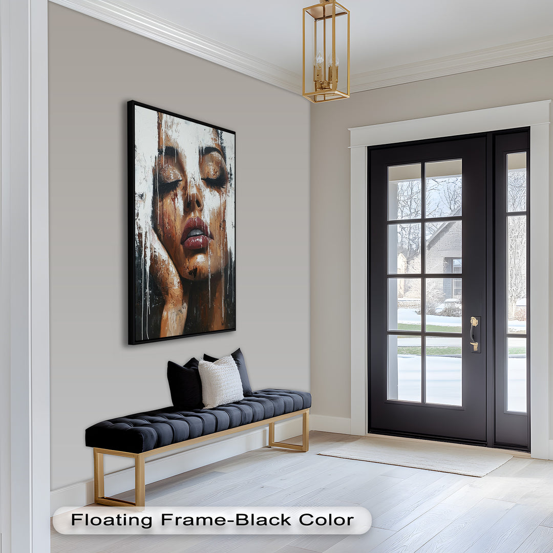 Dripping Silence – Modern Expressionist Abstract Oil Painting