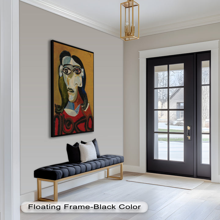 Abstract Portrait with Red Garment - Picasso Oil Painting