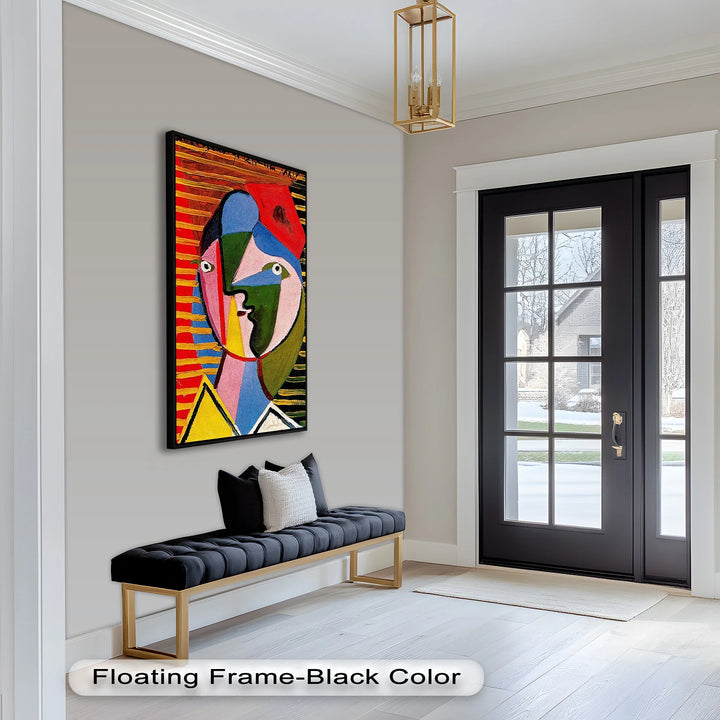 Split Gaze – Colorful Abstract Portrait Picasso Oil Painting - MyPhotoStation