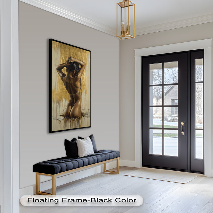 Golden Silence – Contemporary Figurative Nude Oil Painting