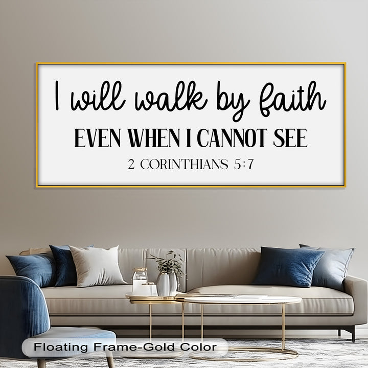 I Will Walk by Faith – Christian Oil Painting