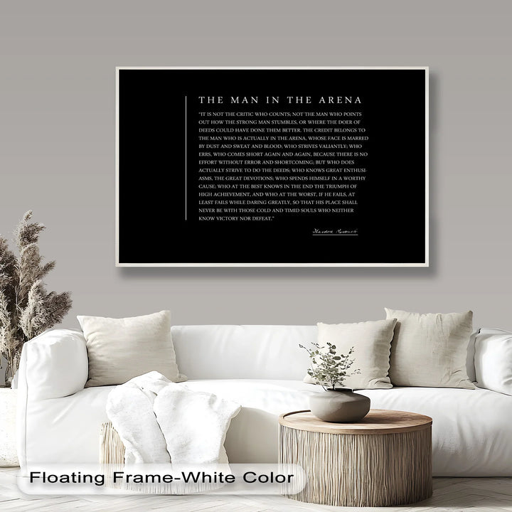 The Man in the Arena – Inspirational Quote Oil Painting - MyPhotoStation