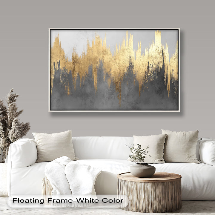 Golden Lighting – Modern Abstract Oil Painting
