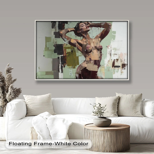 Sensual Geometry – Contemporary Female Nude Oil Painting - MyPhotoStation