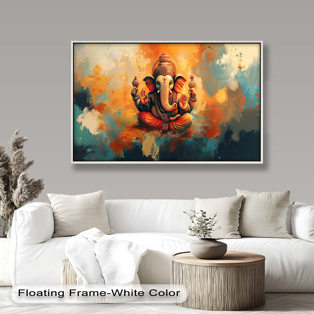 A beautifully detailed and colorful image of Ganesha, symbolizing wisdom, strength, and auspicious beginnings.
