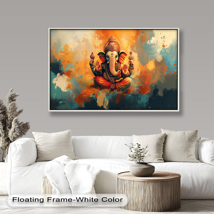 A beautifully detailed and colorful image of Ganesha, symbolizing wisdom, strength, and auspicious beginnings.