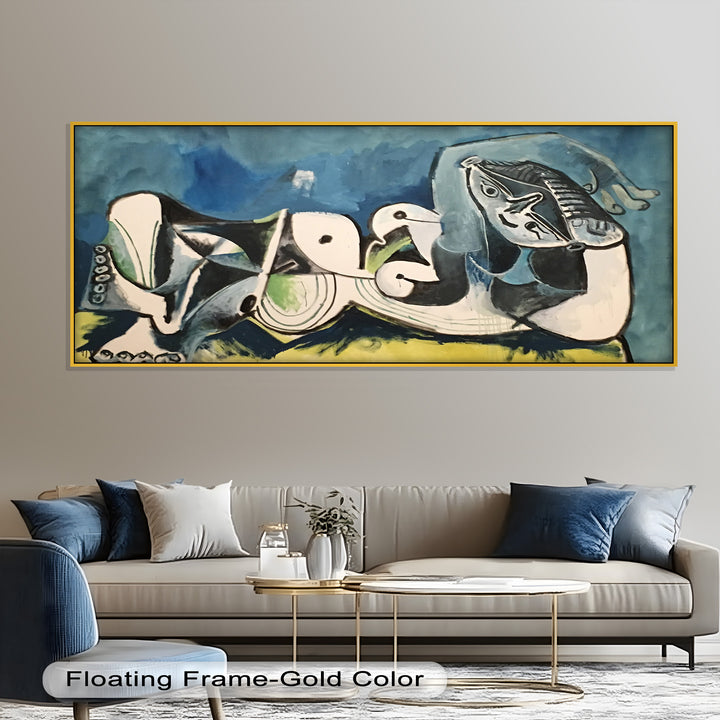Resting in Abstraction – Reclining Figure Picasso Oil Painting