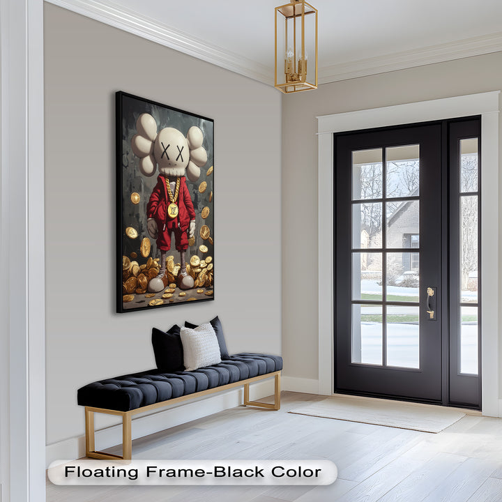 Luxury Drop – KAWS Companion Oil Painting