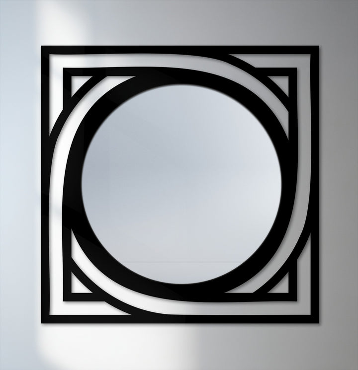 Architect frame square wall mirror decor