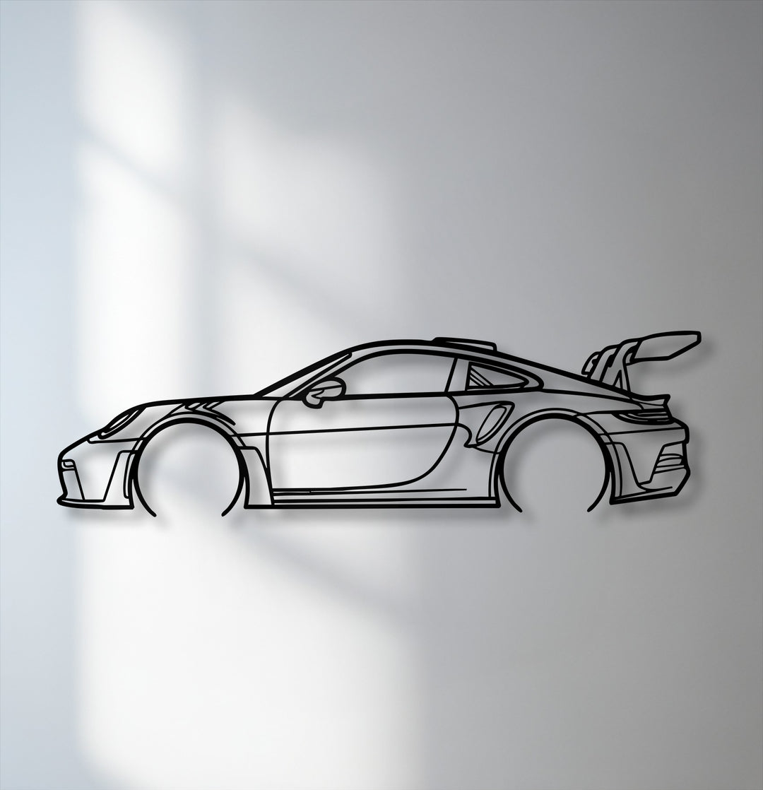 The subtle transition between colors accentuates the modern automotive decor of this sport car outline decoration wall art, creating a captivating display.