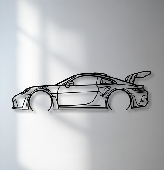 The subtle transition between colors accentuates the modern automotive decor of this sport car outline decoration wall art, creating a captivating display.