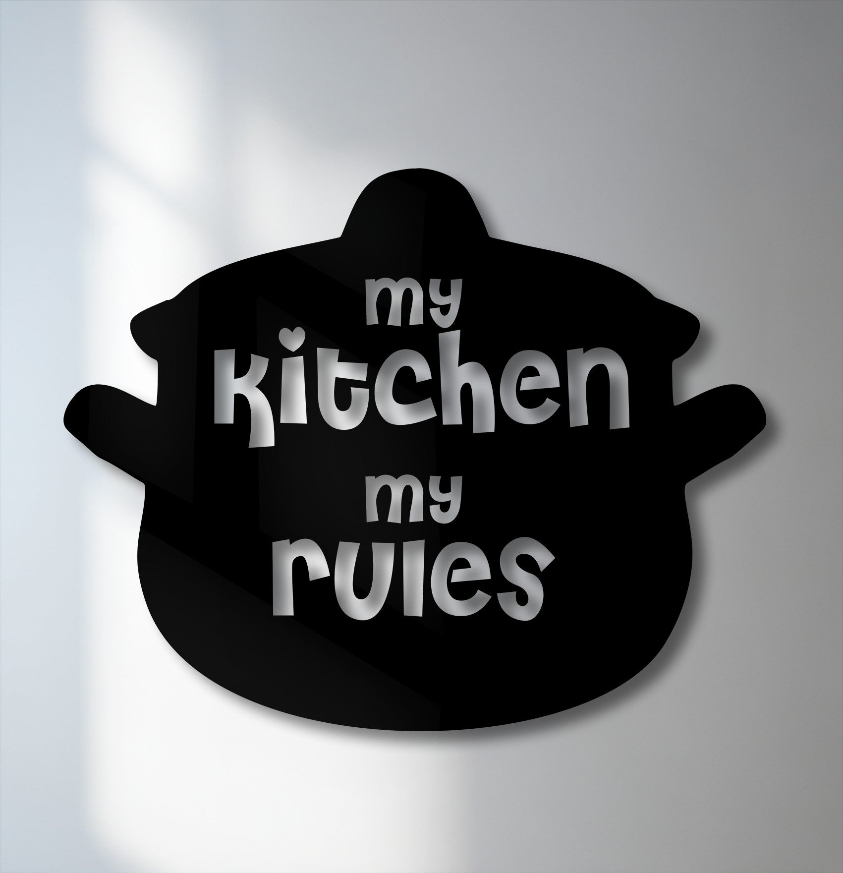 My Kitchen My Rules Metal Wall Art – Kitchen Decor – MyPhotoStation