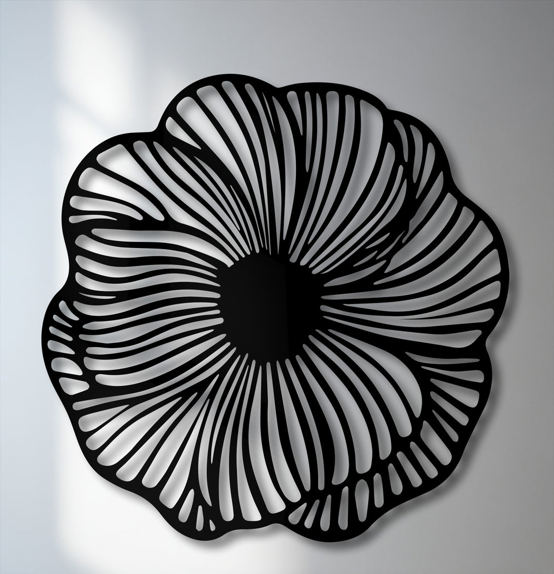 Abstract Floral Metal Wall Art – Modern Organic Wall Decor