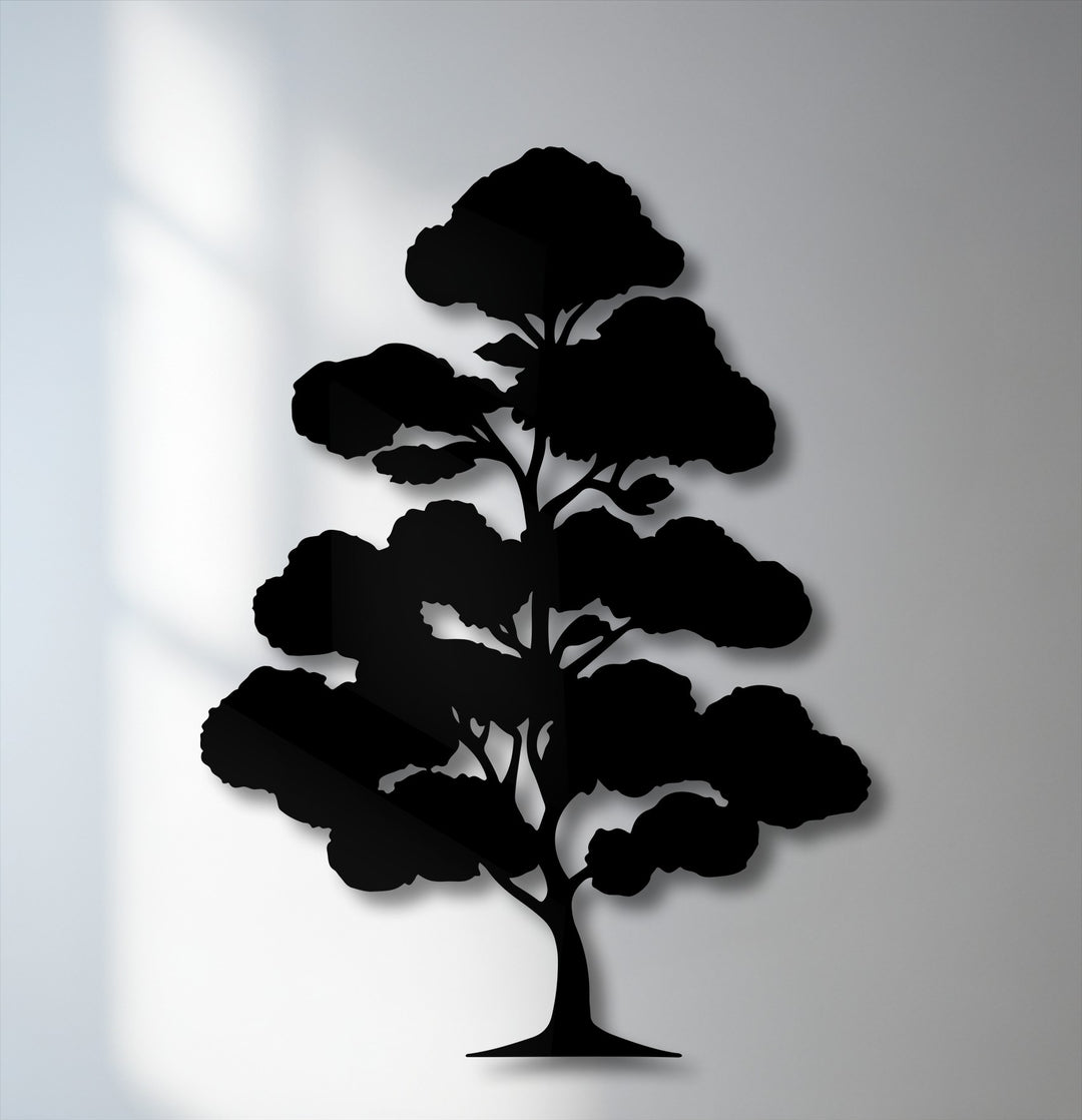 bonsai tree wall decal Bonsai Tree Metal Wall Art – Zen Nature Decor – MyPhotoStation