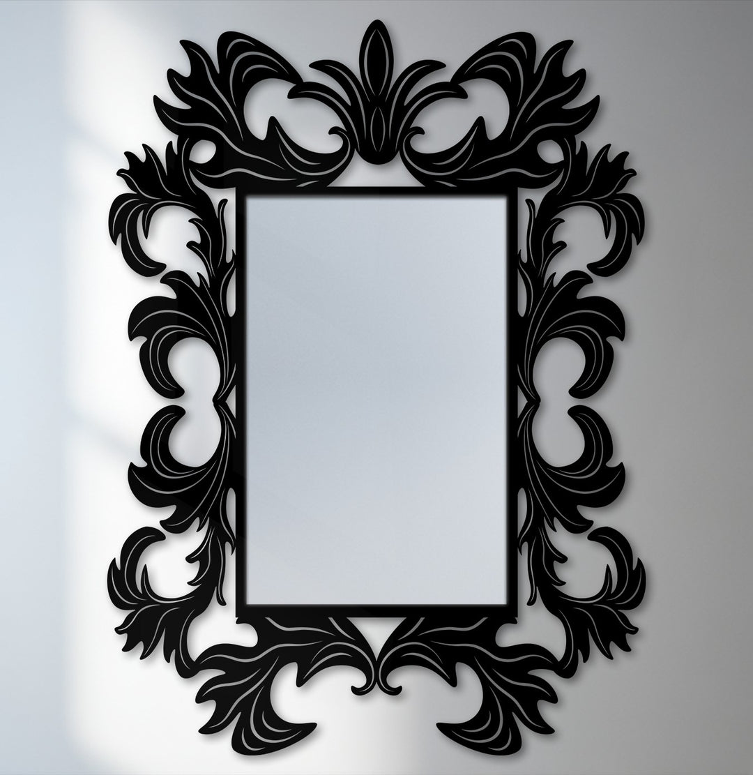 Elegance exudes from this ornate baroque frame mirror, a statement piece adding character and modern wall mirrors appeal for classic and luxury interior designs.