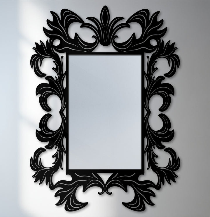 Elegance exudes from this ornate baroque frame mirror, a statement piece adding character and modern wall mirrors appeal for classic and luxury interior designs.