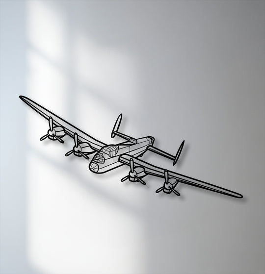 The strong visual rhythm from the repeated propellers and long wings of this vintage airplane metal wall decor highlights its detailed aviation outline.
