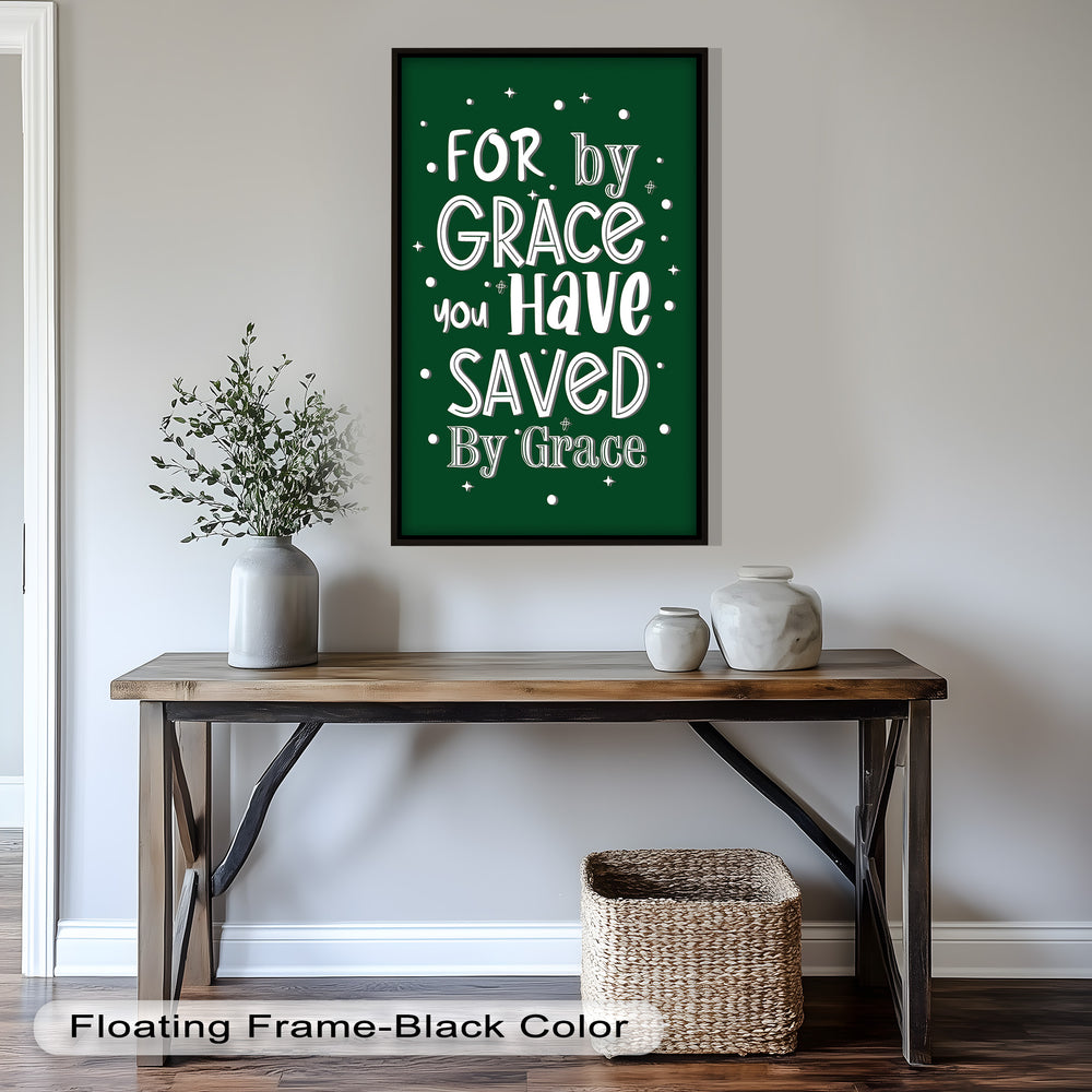 Christian Typography Oil Painting – Ephesians-Inspired Quote Art
