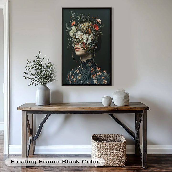 Floral Reverie – Surreal Botanical Portrait Oil Painting - MyPhotoStation