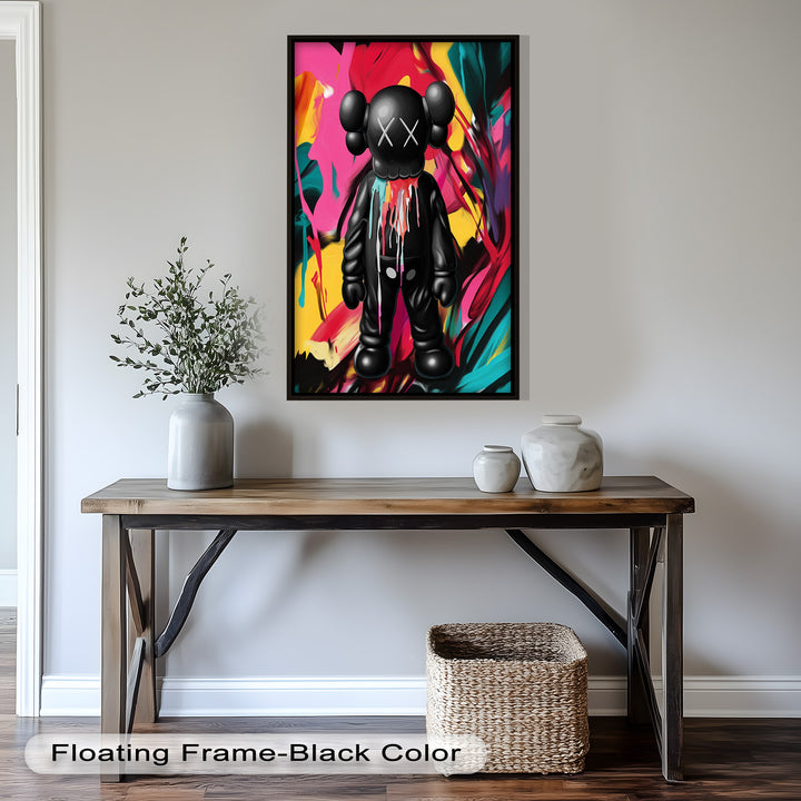Meltdown Companion – Color Splash KAWS Oil Painting