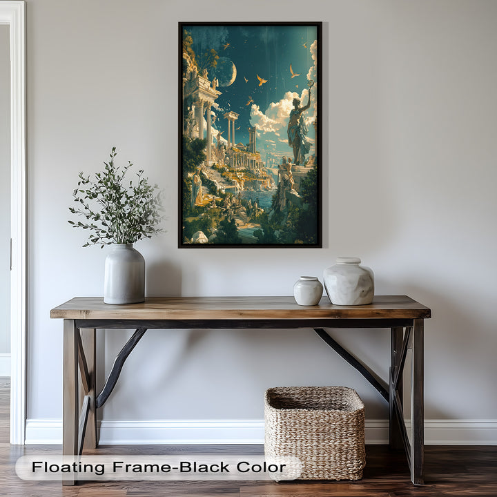 Majestic Temple of the Gods - Mythology Oil Painting