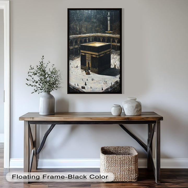 Kaaba Mecca Wall Art – Religious Oil Painting