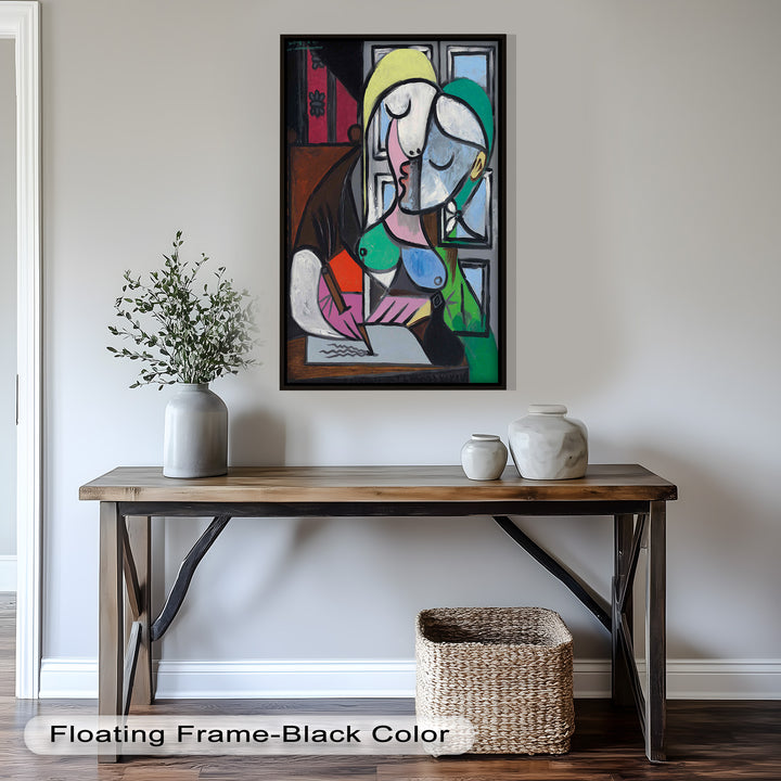 Dreaming Scribe – Woman Writing by the Window Picasso Oil Painting