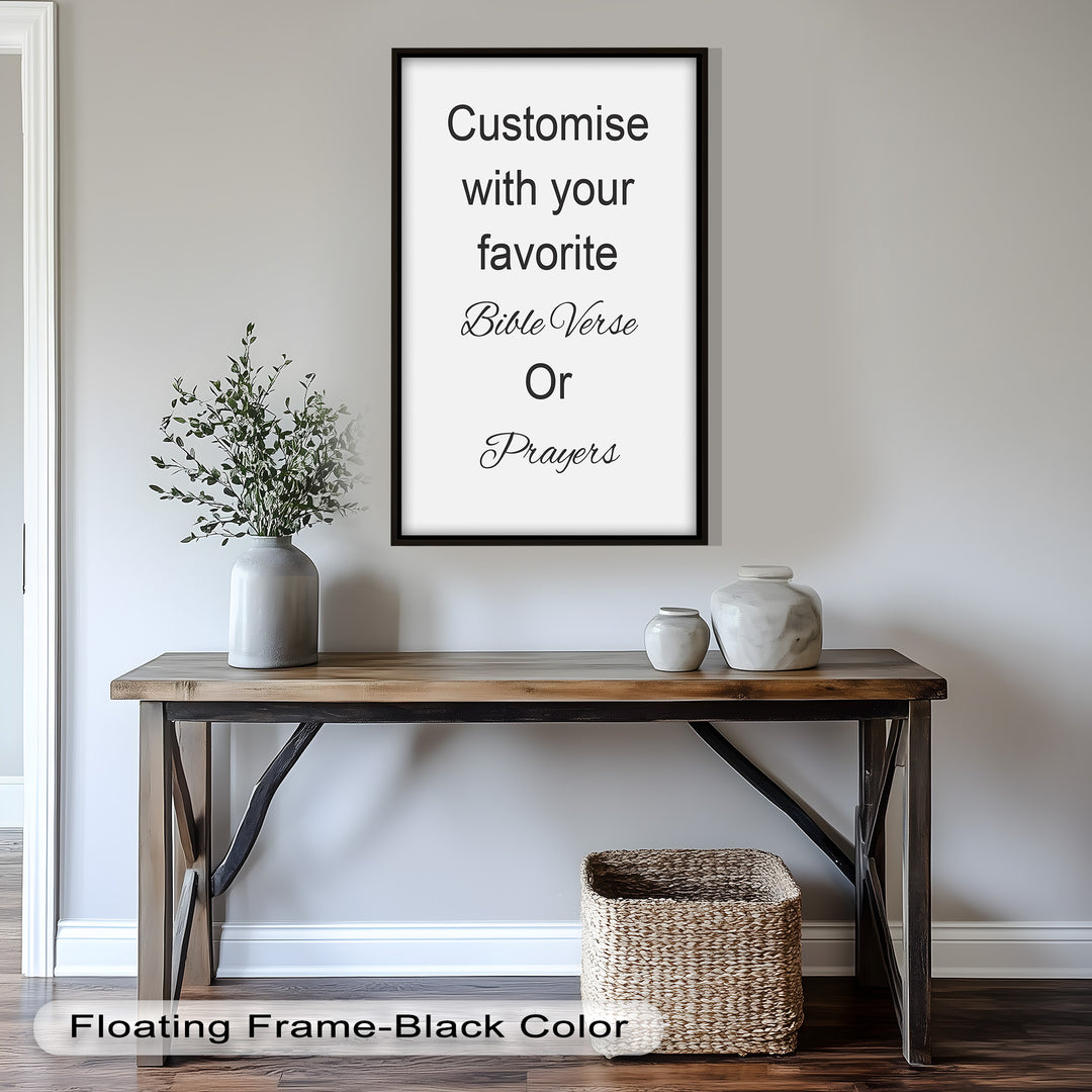 Custom Bible Verse Wall Art – Personalized Oil Painting