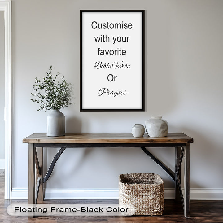 Custom Bible Verse Wall Art – Personalized Oil Painting