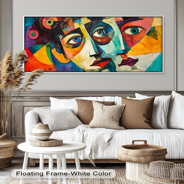 Fragmented Reflections – Abstract Oil Painting