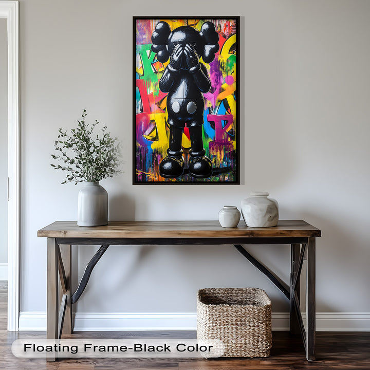 Behind the Hands – KAWS Oil Painting