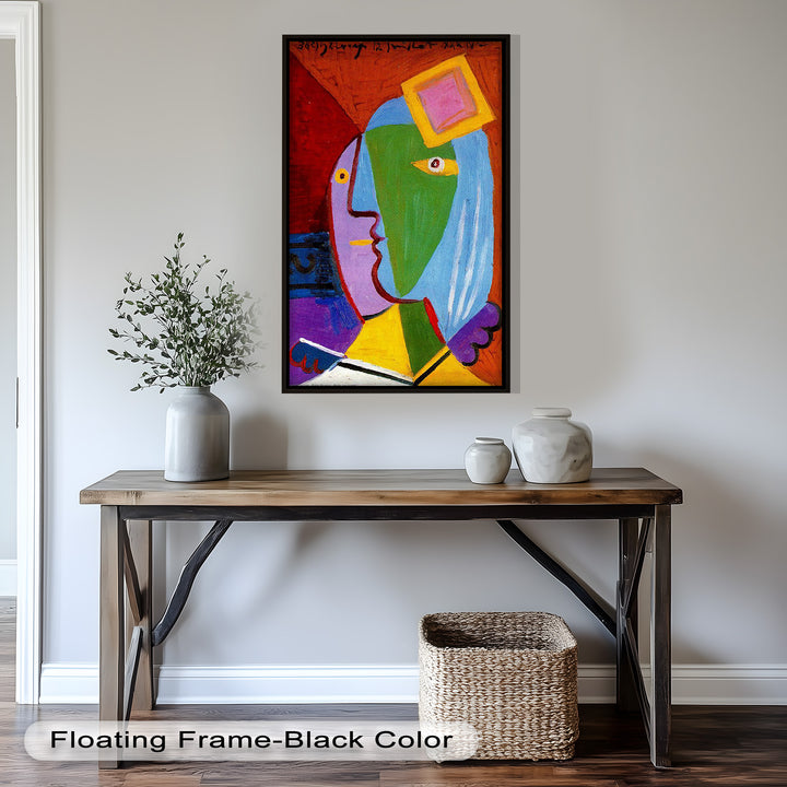 Vibrant Duality – Picasso-Inspired Abstract Oil Painting