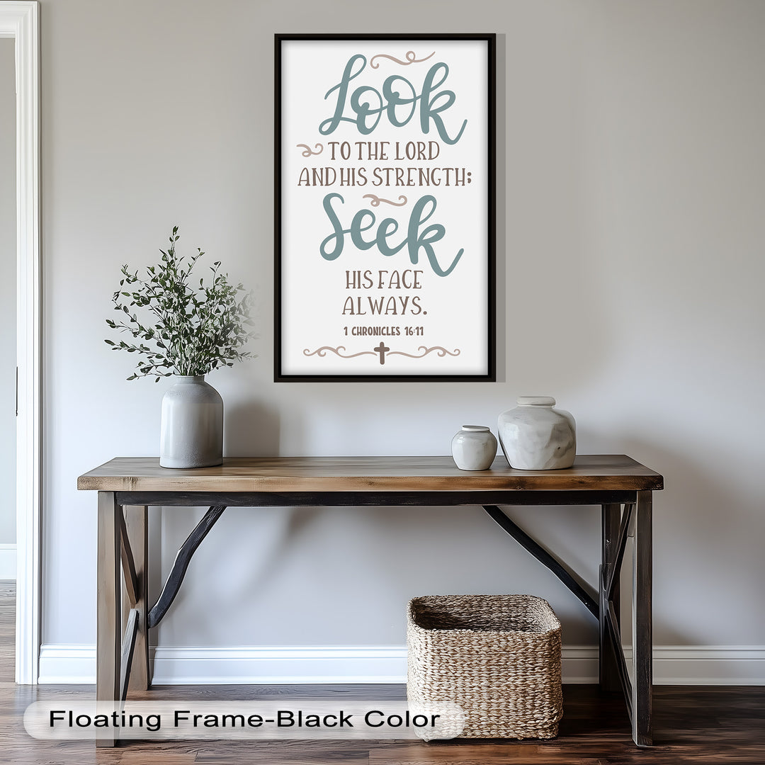 Seek His Face Always – 1 Chronicles 16:11 Oil Painting