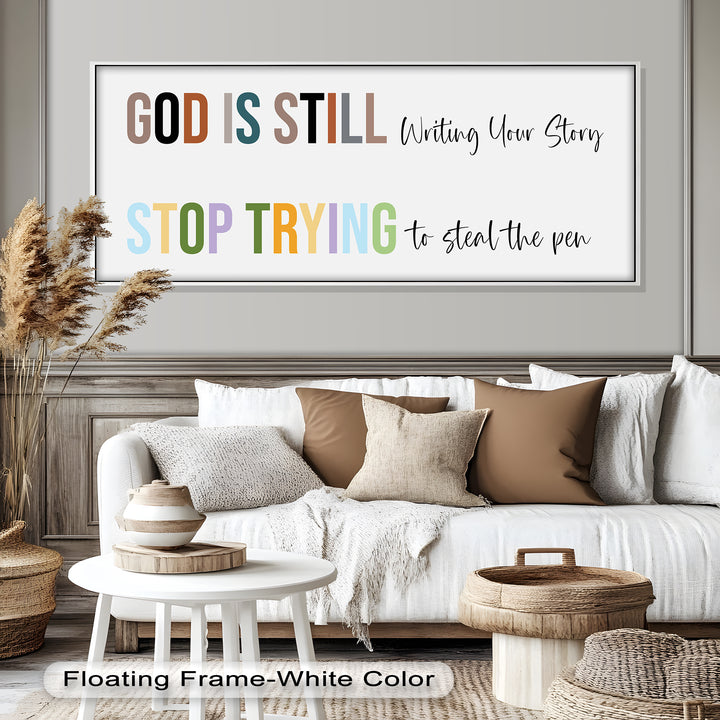 God Is Still Writing – Christian Oil Painting