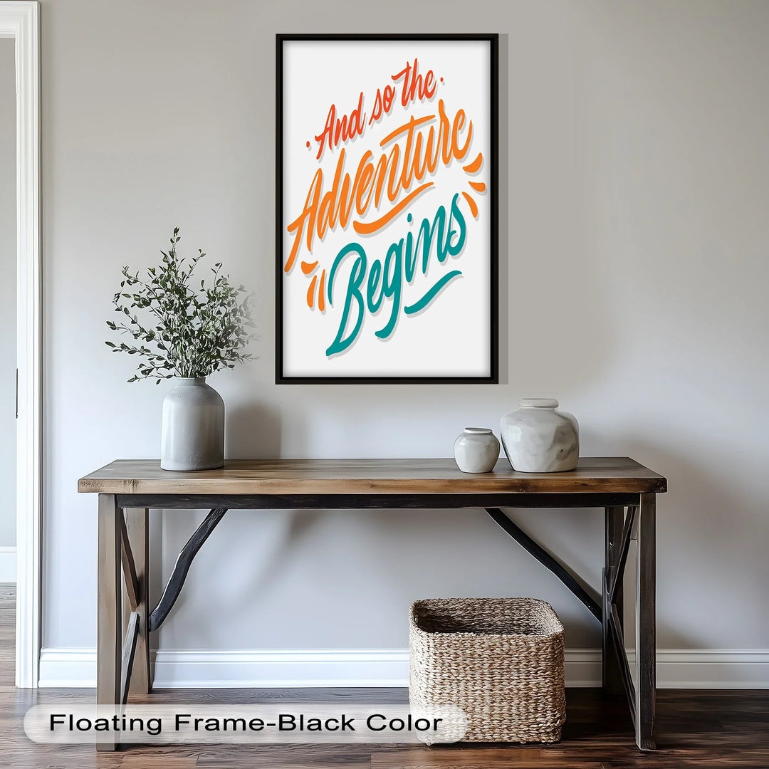 And So the Adventure Begins – Colorful Motivational Oil Painting - MyPhotoStation