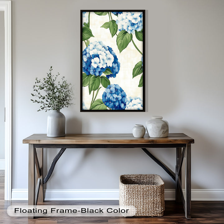 Blue and White Blooming - Flower Oil Painting