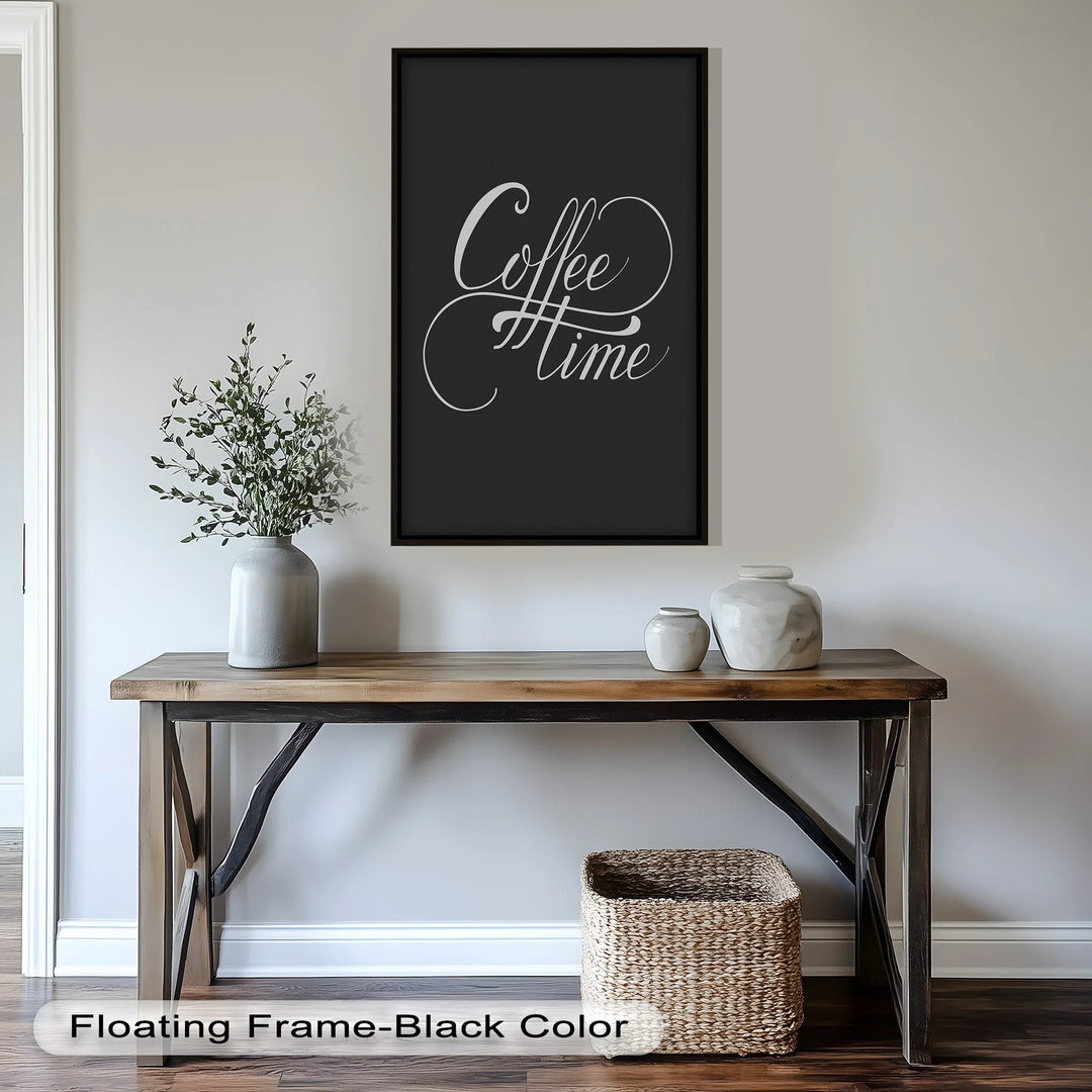 Coffee Time Script Art – Calligraphy Oil Painting - MyPhotoStation