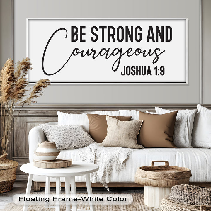 Be Strong and Courageous – Joshua 1:9 Bible Oil Painting