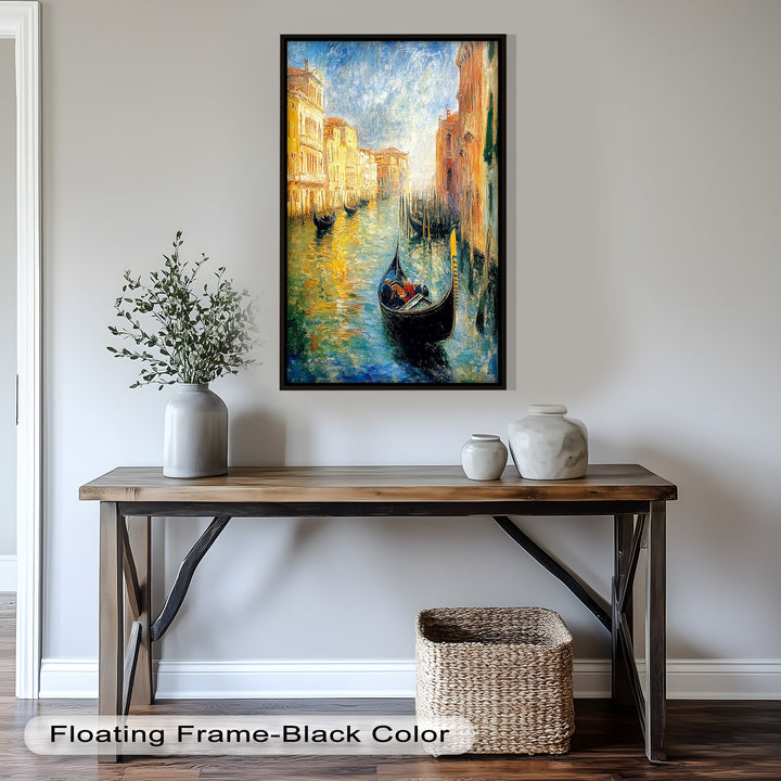 Venice Gondola Scene - Impressionist Oil Painting