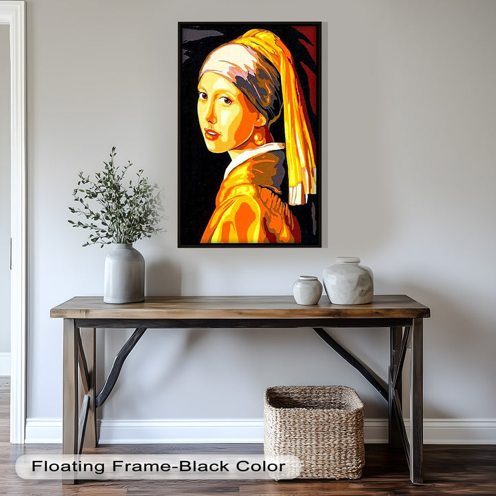 Modern Interpretation of Girl with a Pearl Earring - Renaissance Oil Painting