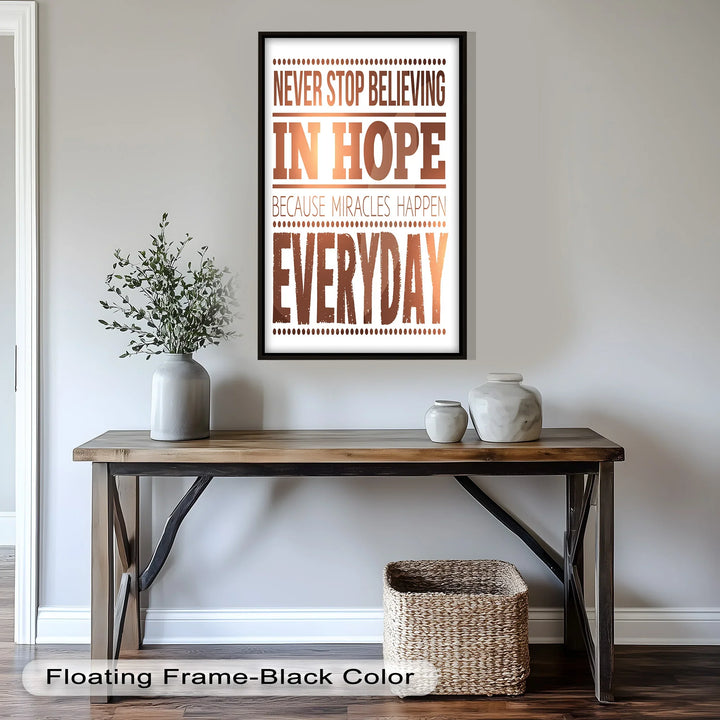 Believe in Hope – Motivational Oil Painting - MyPhotoStation