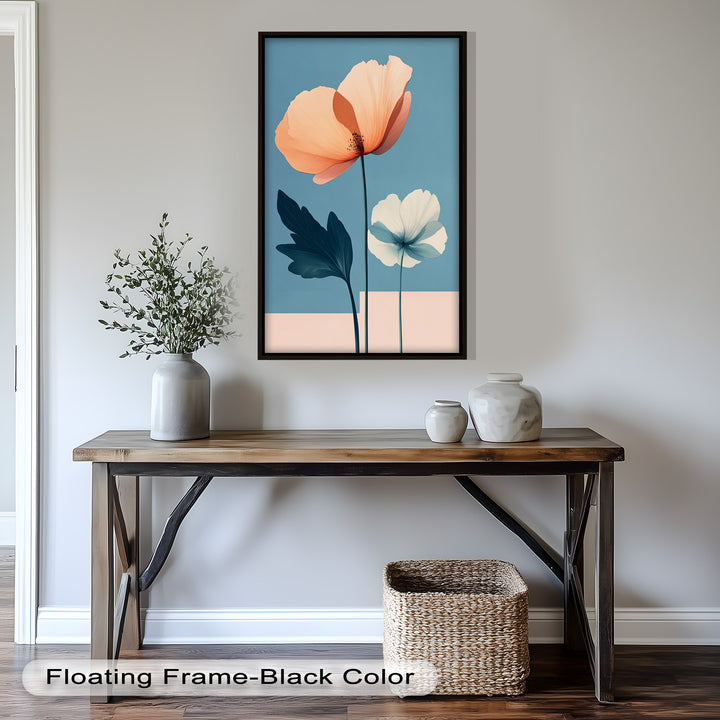 Serene Bloom – Boho Floral Oil Painting