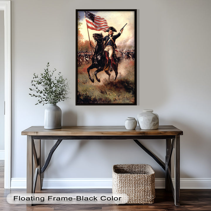 Ride of the Republic – Patriotic Commander Oil Painting