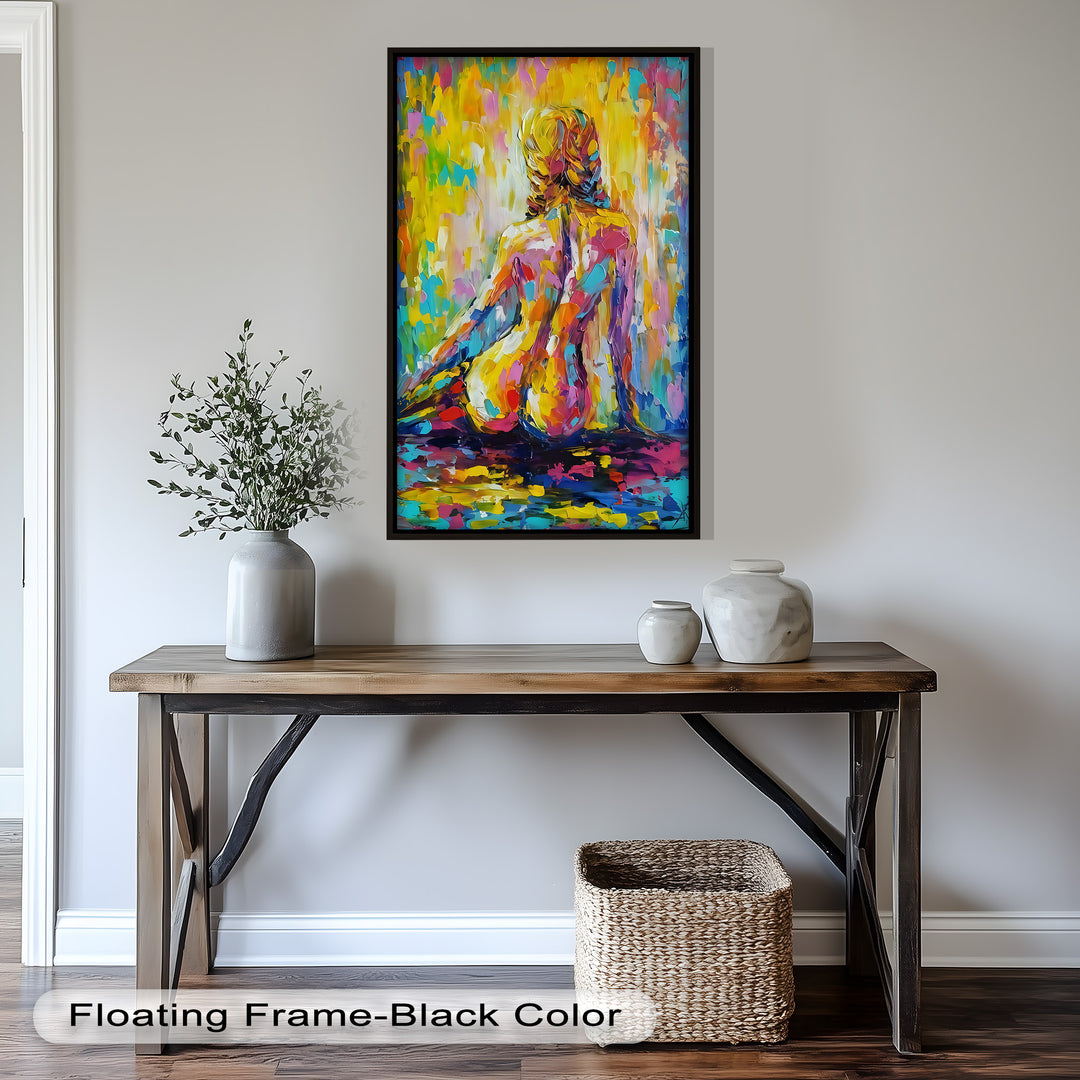 Radiant Reverie – Colorful Nude Impressionist Oil Painting